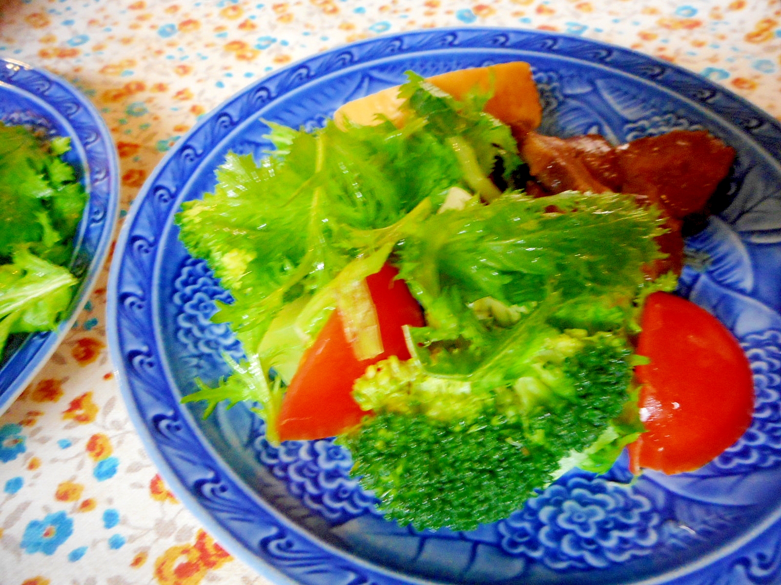 ブロッコリーとワサビ菜のサラダ