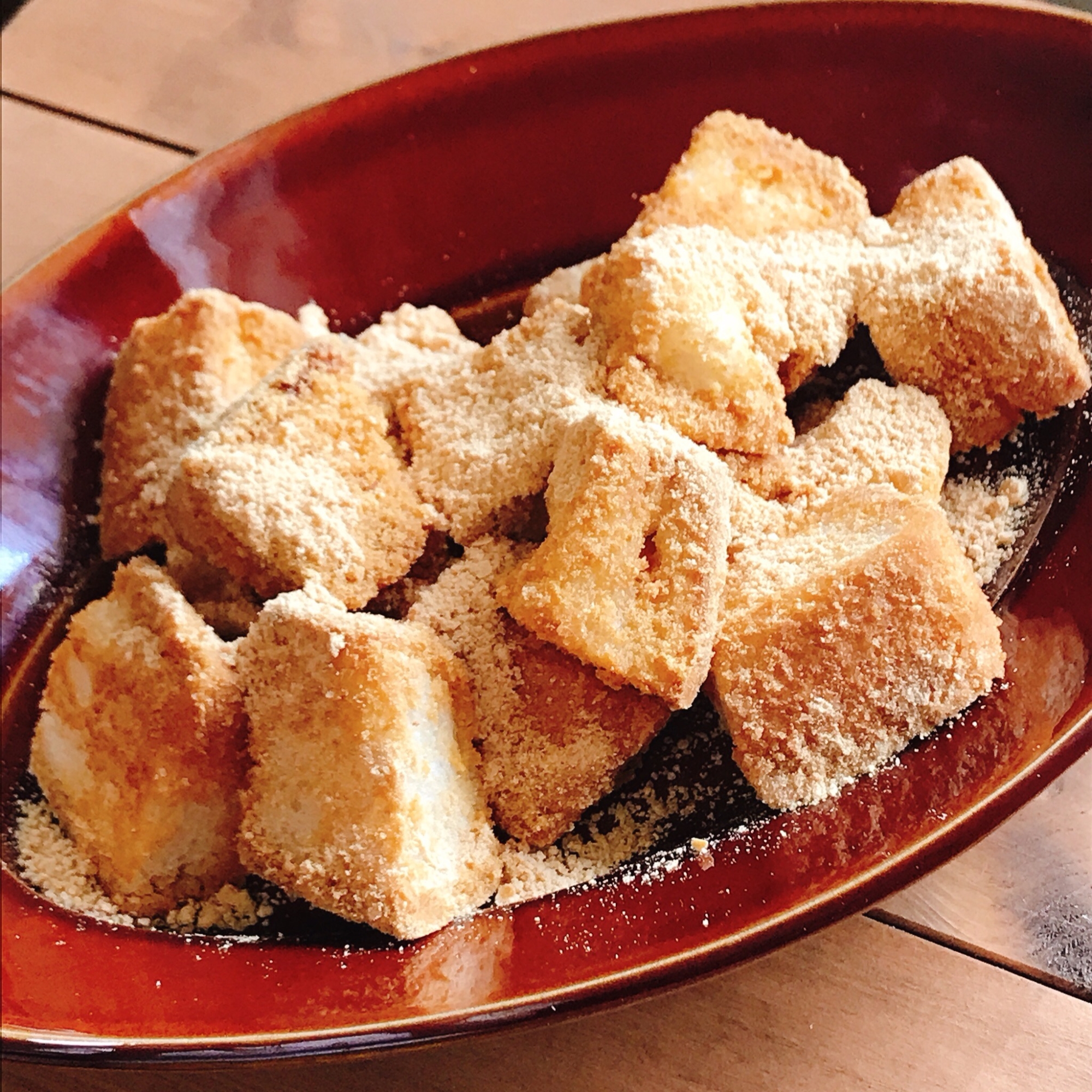 【簡単】食パンできなこ揚げパン