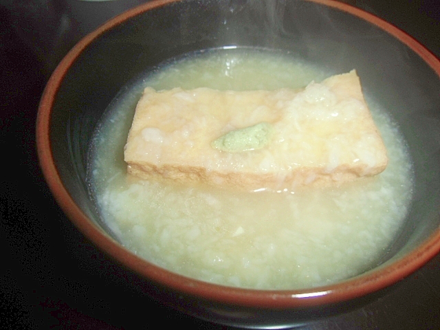 厚揚げの長芋あんかけ