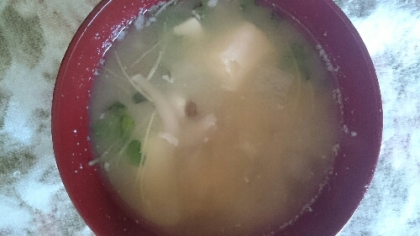 豆腐&シメジ&ネギの味噌汁