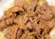 豚バラ肉の照り焼き風