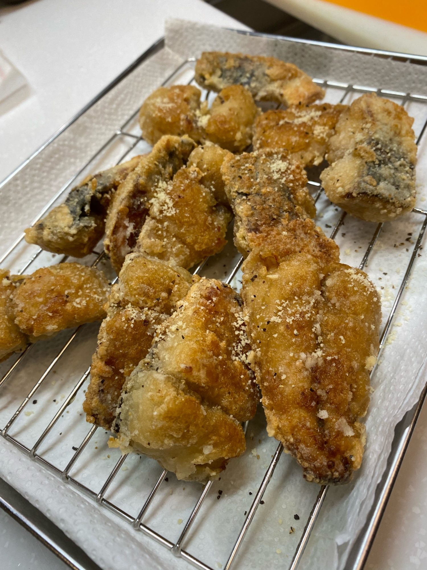 ほんのりチーズ風味❣️サバの竜田揚げ焼き