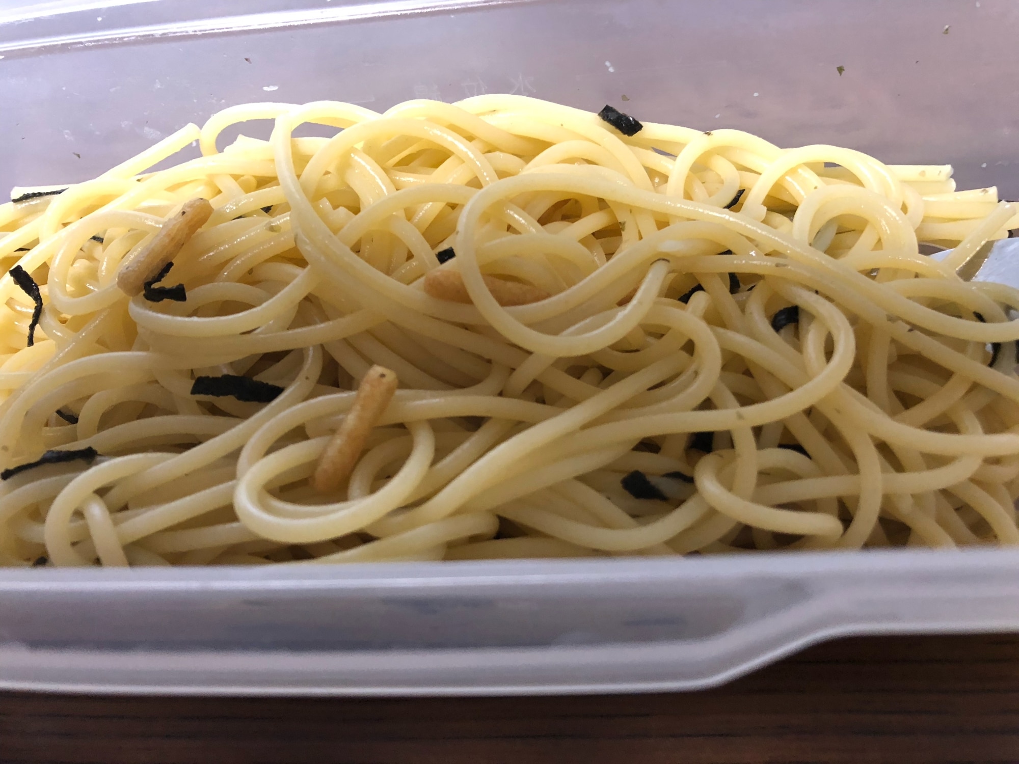 レンジで！火も包丁も不要！のり茶漬けパスタ レシピ・作り方 by ズボラでもおいしいごはんが食べたい｜楽天レシピ