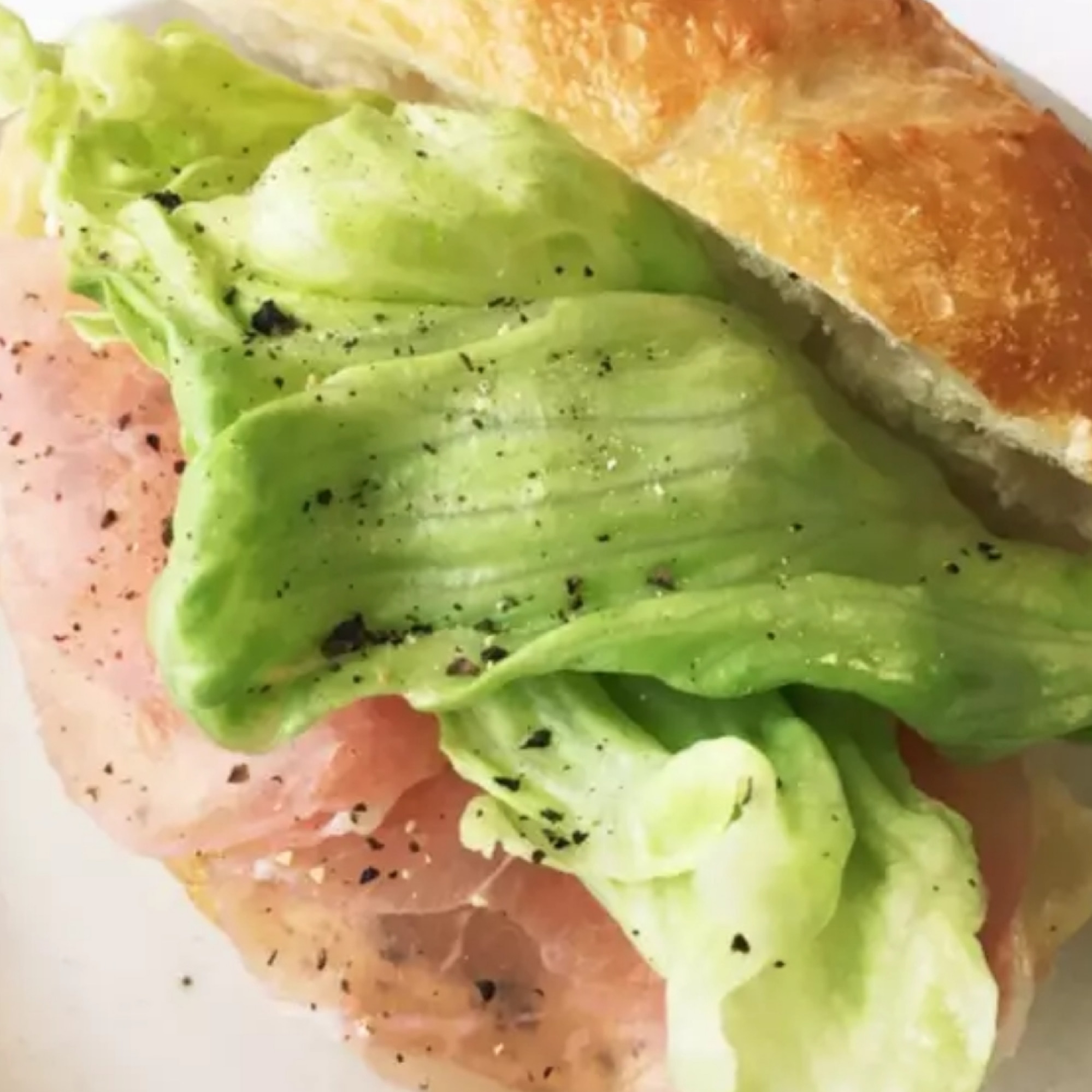 生ハムサンドイッチ レシピ・作り方 by みるまる｜楽天レシピ