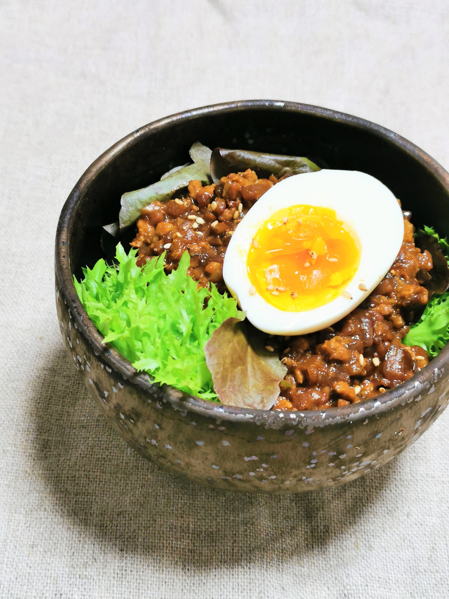 ぴり辛*中華風肉みそ丼