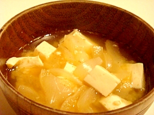 玉ねぎの味噌汁