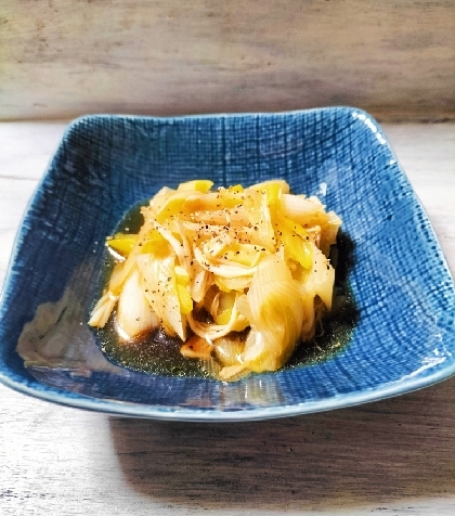 和洋風♡レンジで簡単♡えのきと長ネギのポン酢マリネ
