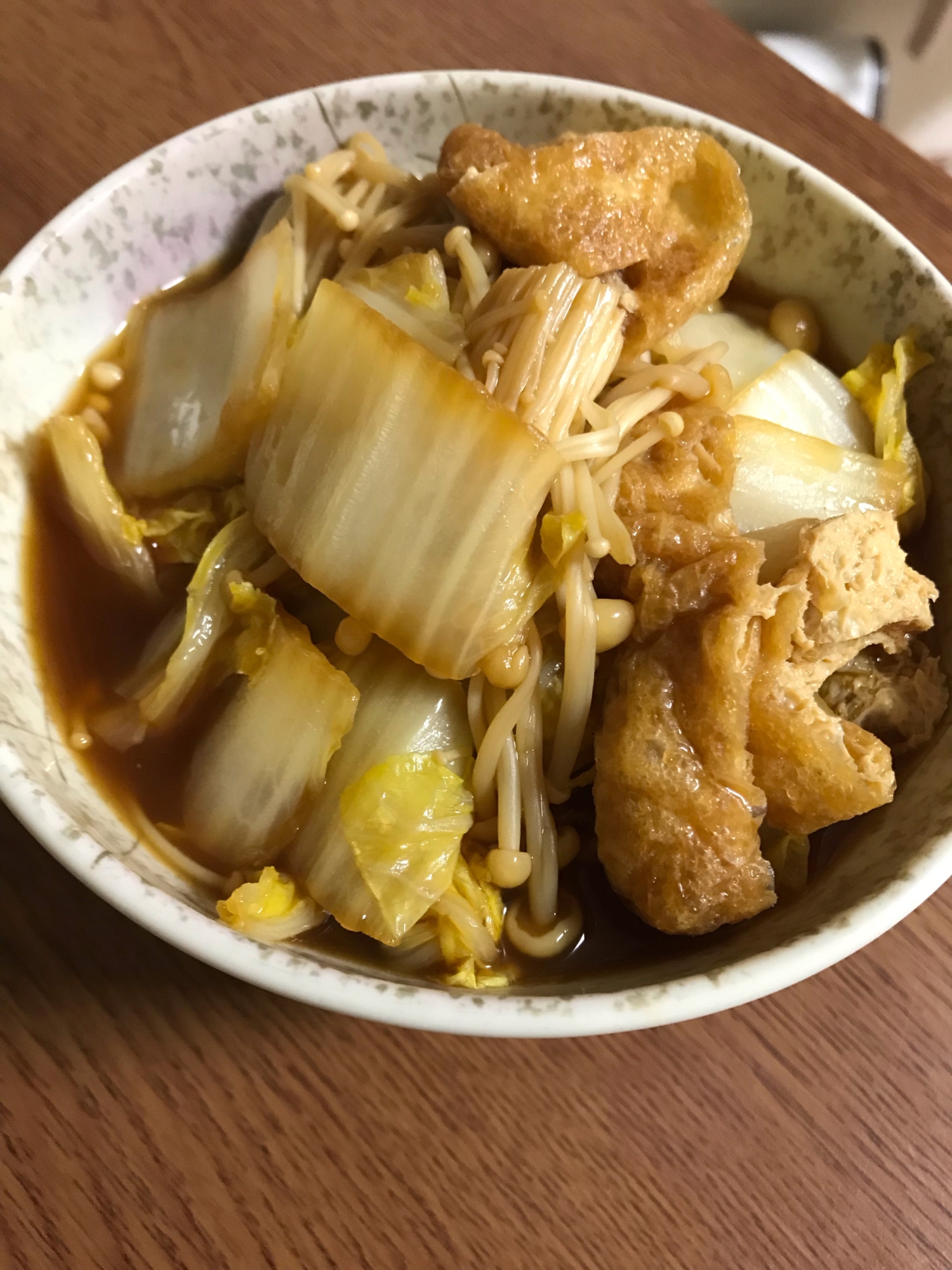 白菜と油揚げの煮浸し