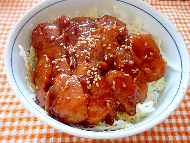 ささ身の照り焼き丼