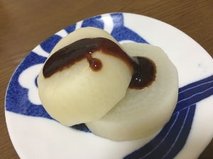 おいしそうな大根を手に入れたので作ってみました。簡単なのに味わい深く、おいしい！ごちそうさまでした＾＾