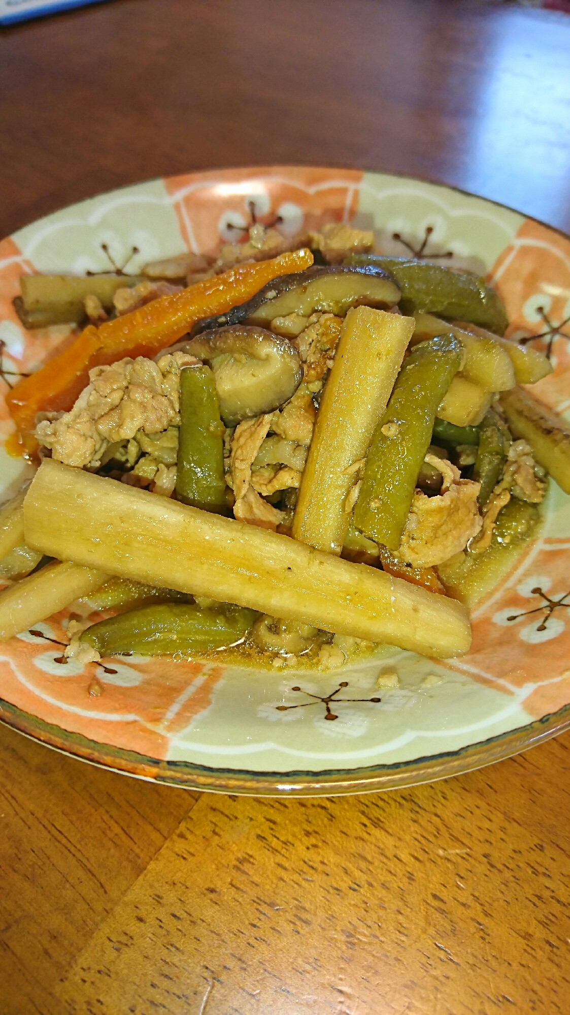 ごぼうと豚肉の炒め煮