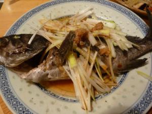 白身魚ソイを中華蒸しに