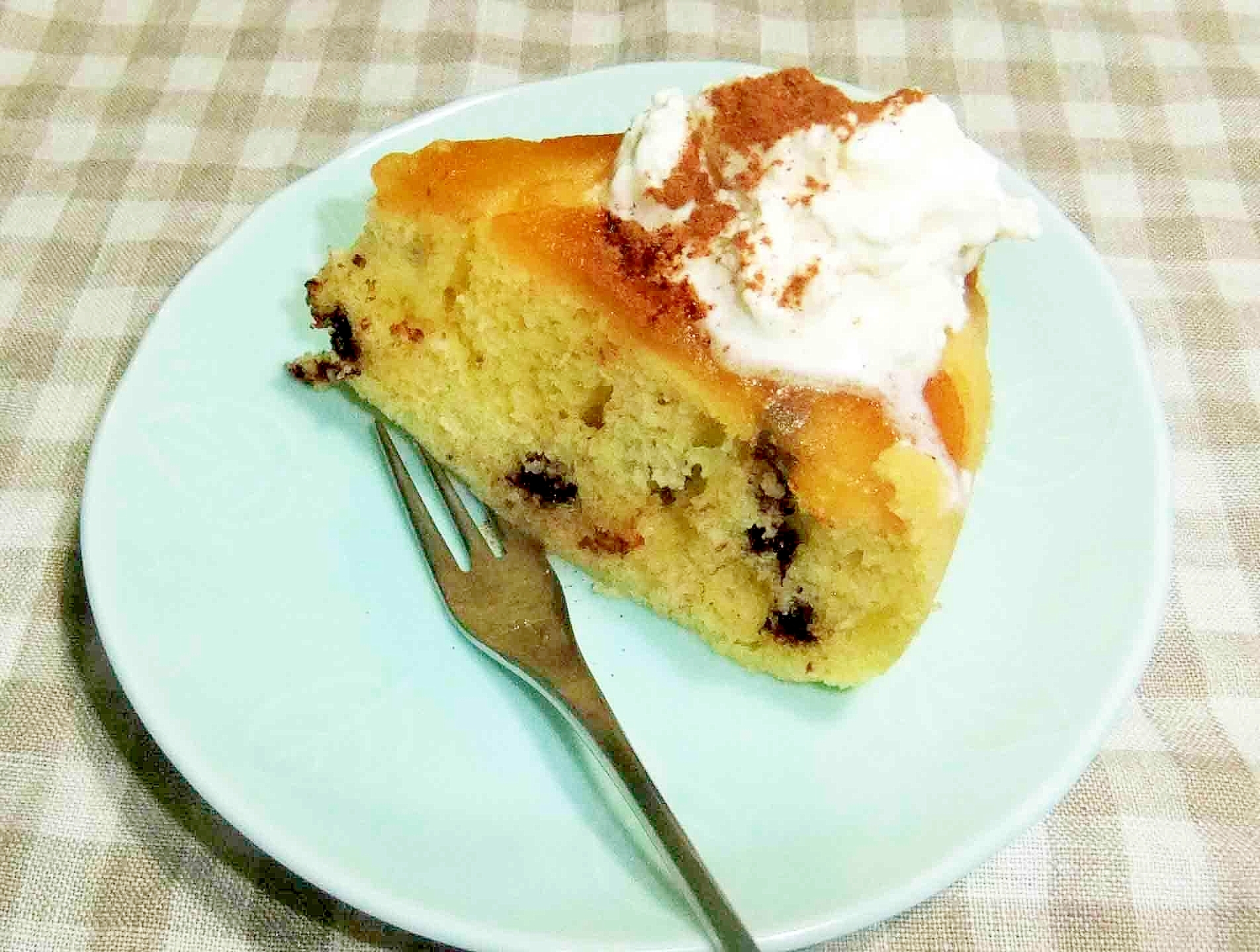 炊飯器で　アップルチョコケーキ