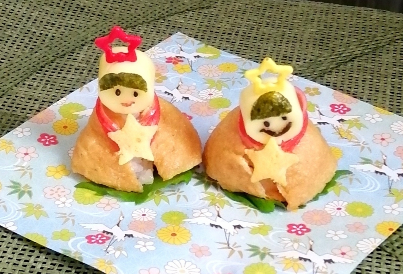 いなり寿司で作る!織姫と彦星【⭐七夕行事食⭐】