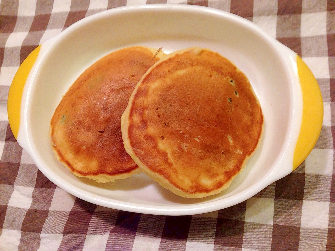 たまごを使わないホットケーキ