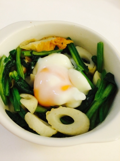 ウインナーが無かったので竹輪をいれました！
美味しかったです(^^)