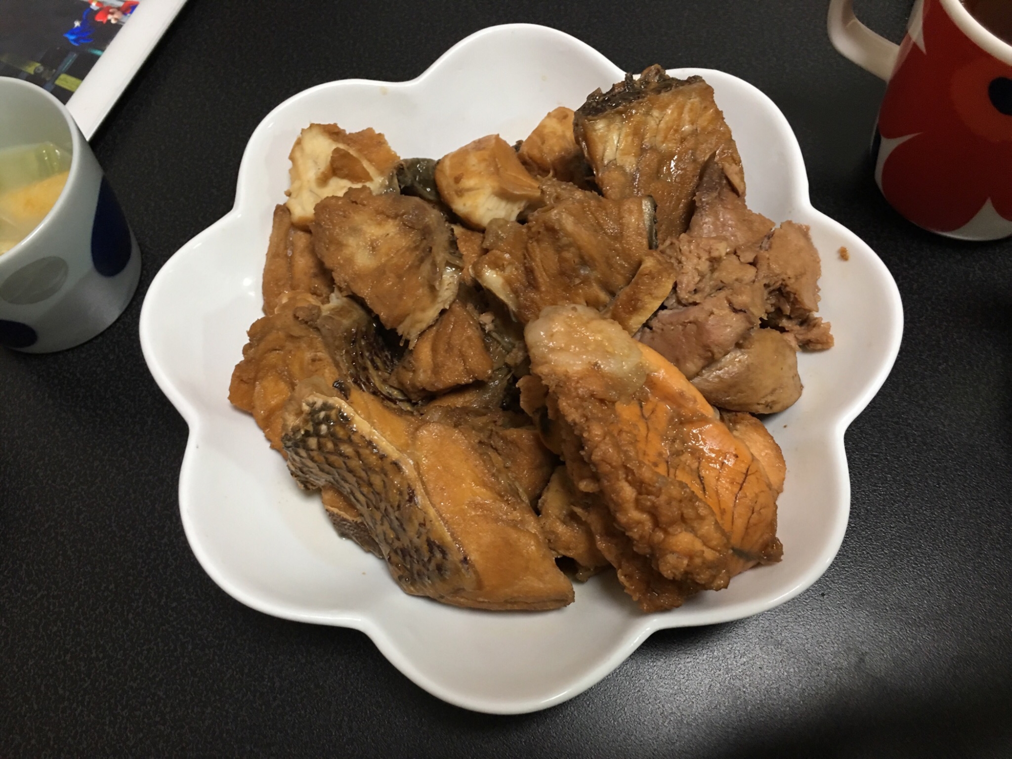 ホットクックで鯛のあら炊き