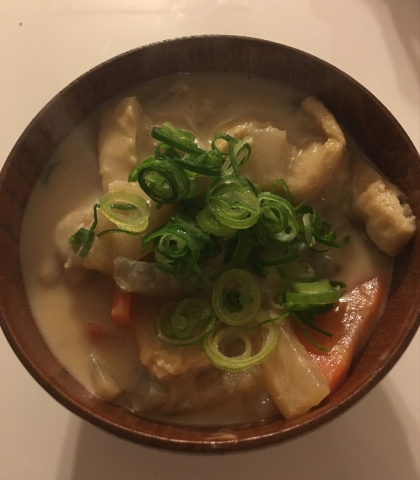 豚汁から粕汁へチェンジレシピ