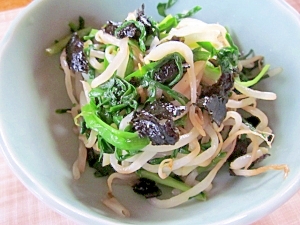 もやし、ニラの焼き海苔和え