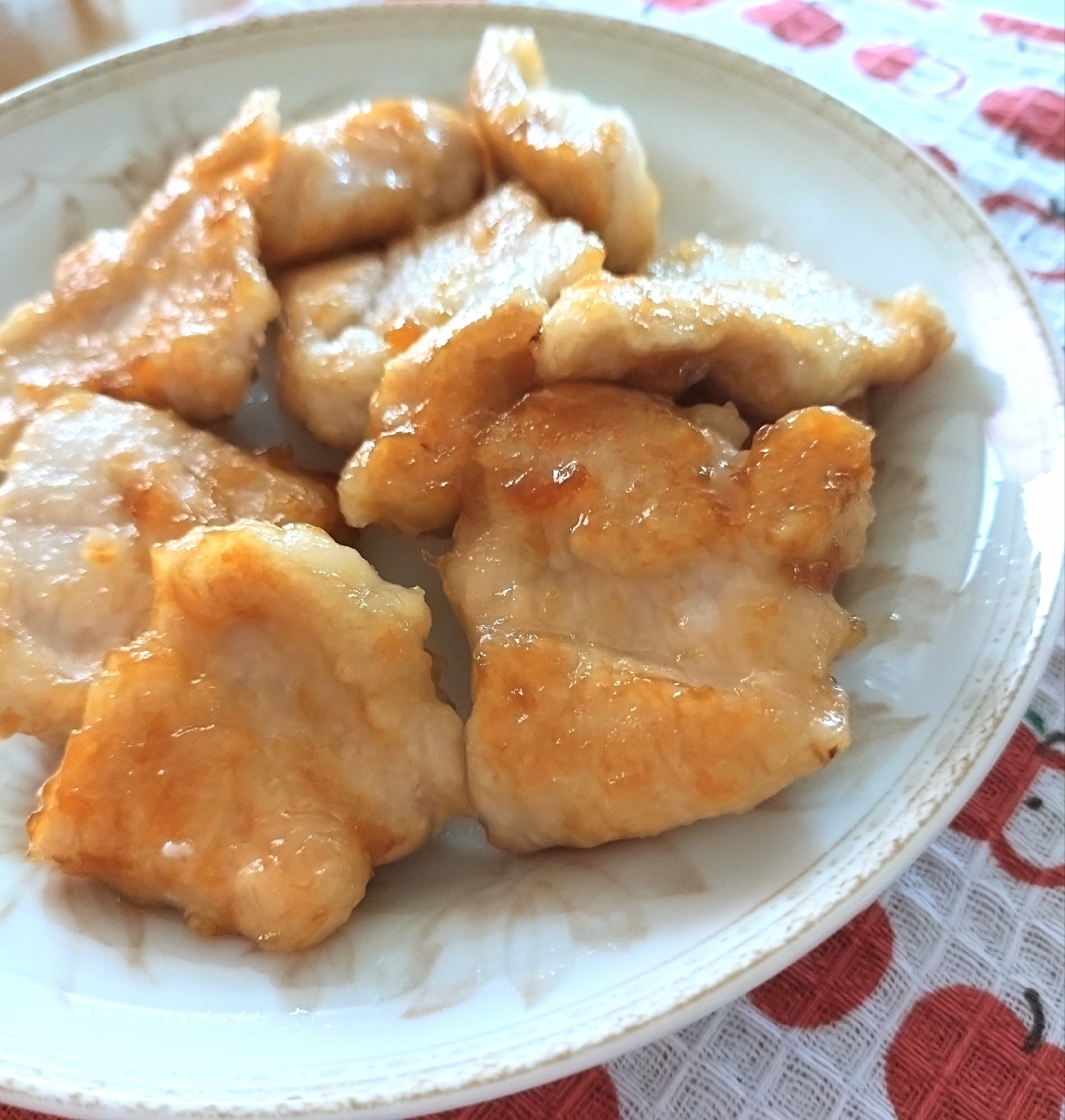 鶏むね肉の生姜照り焼き★