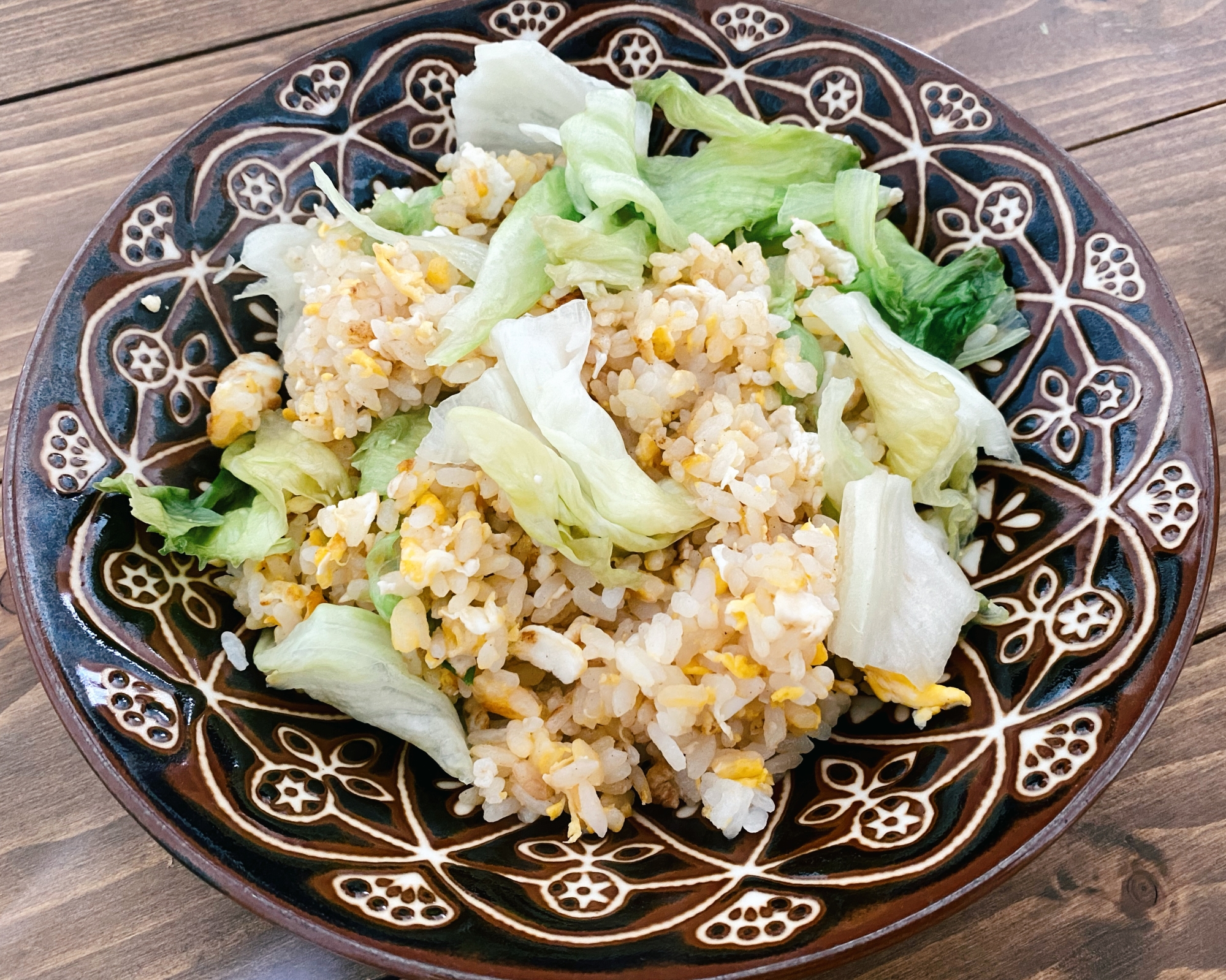 ♡,,レタスと卵の炒飯,,♡