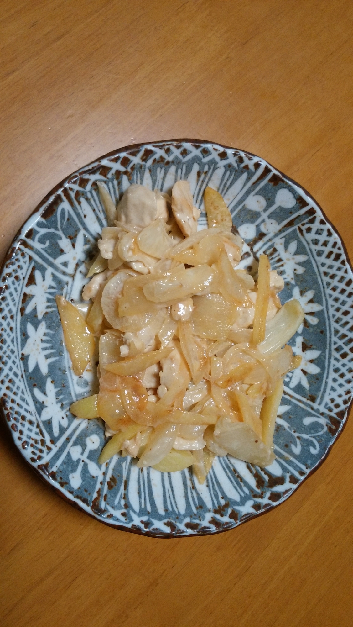ササミ 玉ねぎ じゃがいもの白みそマヨ炒め レシピ 作り方 By みぽりん9215 楽天レシピ