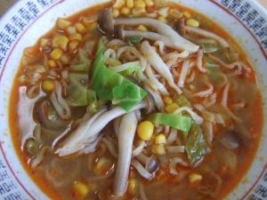 食べるラー油で味噌ラーメン