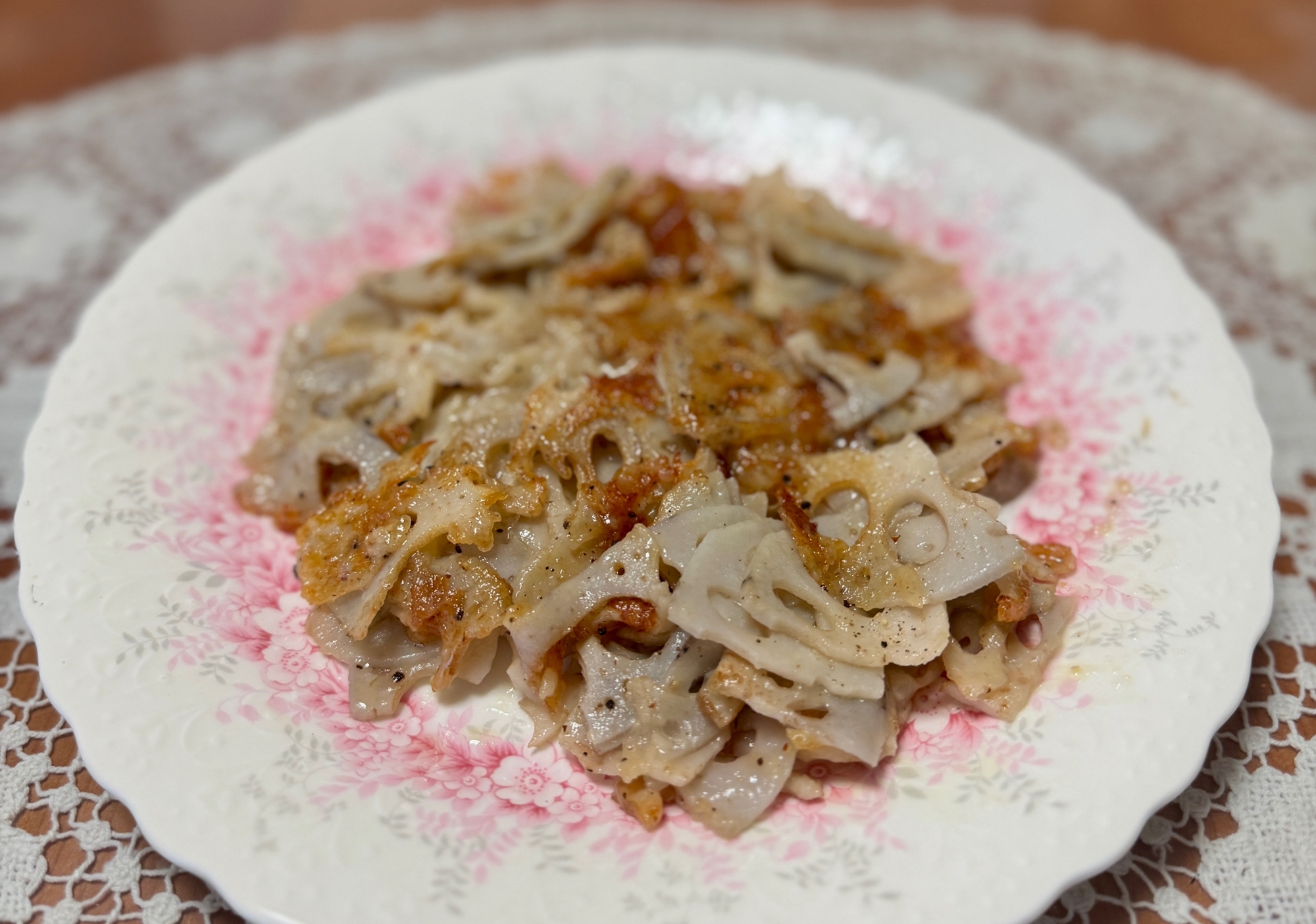 シャキシャキ&もっちりꈍ◡ꈍれんこんの☆ガレット