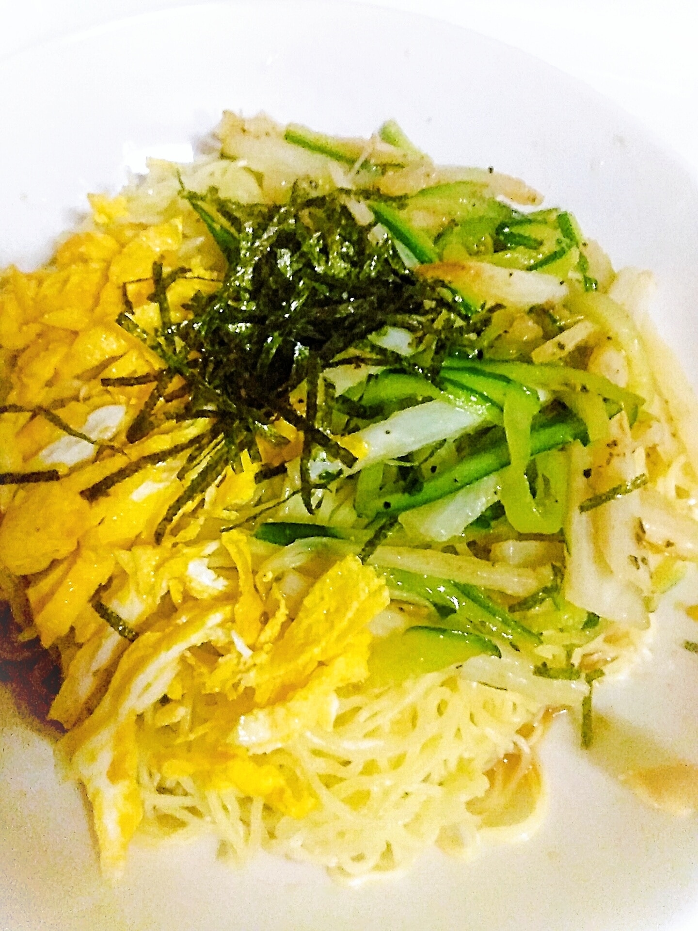 長芋ときゅうりの姜葱醤炒めのせ細麺冷やし中華 レシピ 作り方 By 愛情食堂300縁レシピ 楽天レシピ