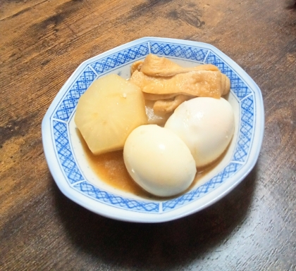 大根と厚揚げと茹で卵の煮物^_^