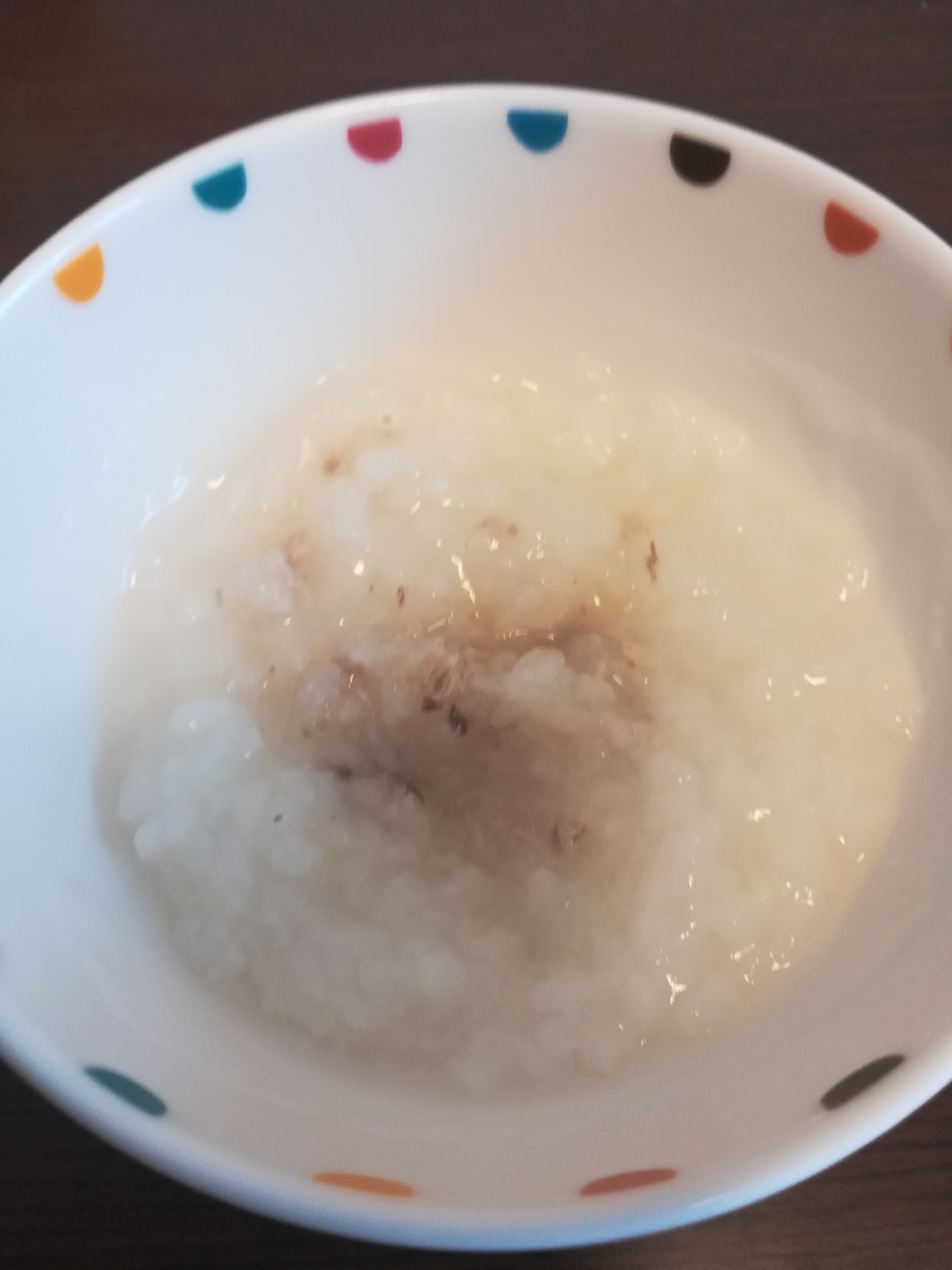 離乳食中期★カツオの旨味がギュッとつまったお粥