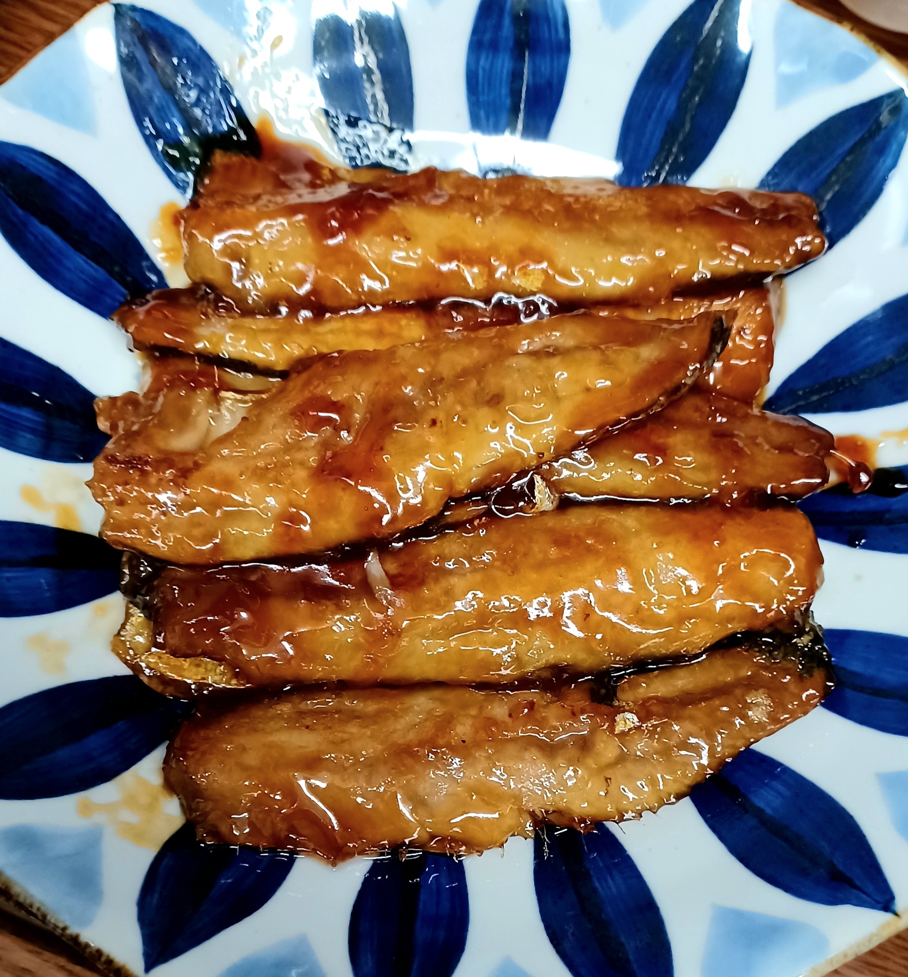 いわしの黒酢蒲焼き