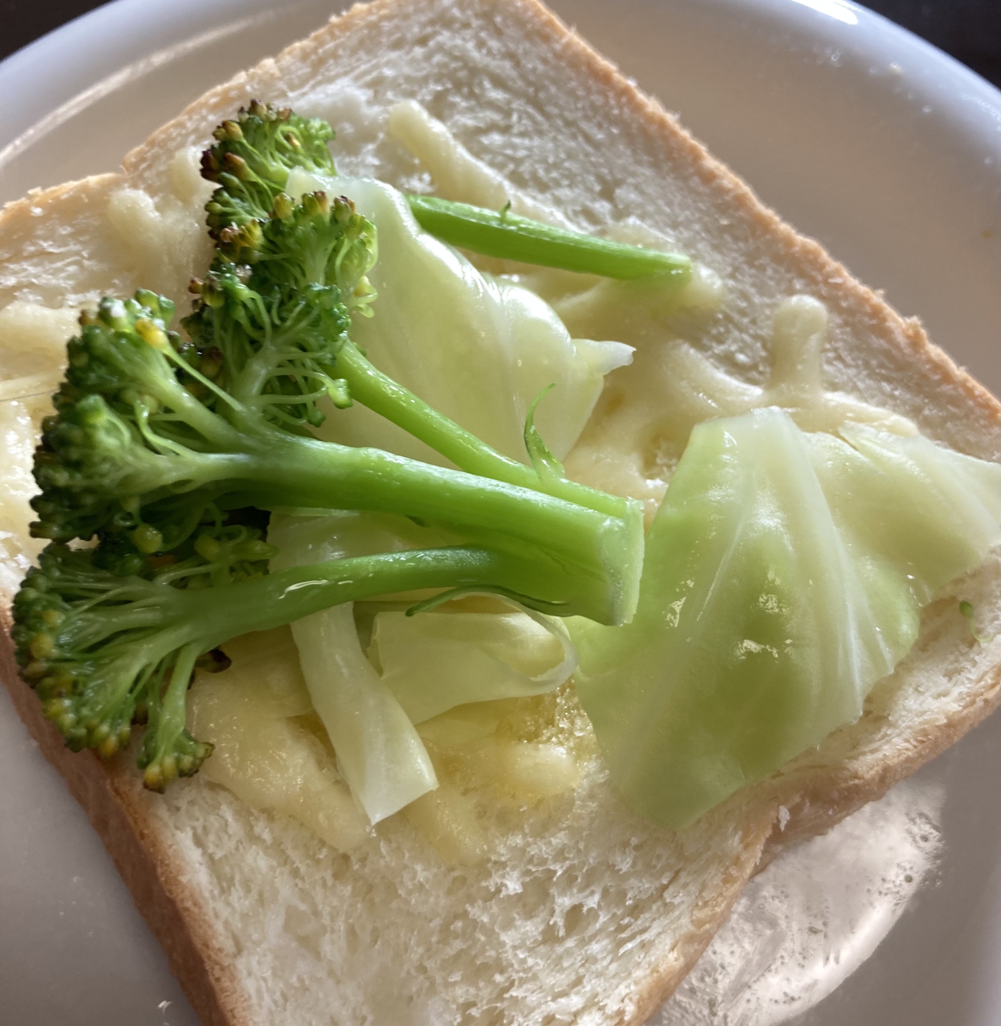 とろーり蒸し野菜のせの美味しいチーズパン＾＾