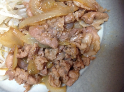 豚肉とタマネギの生姜焼き
