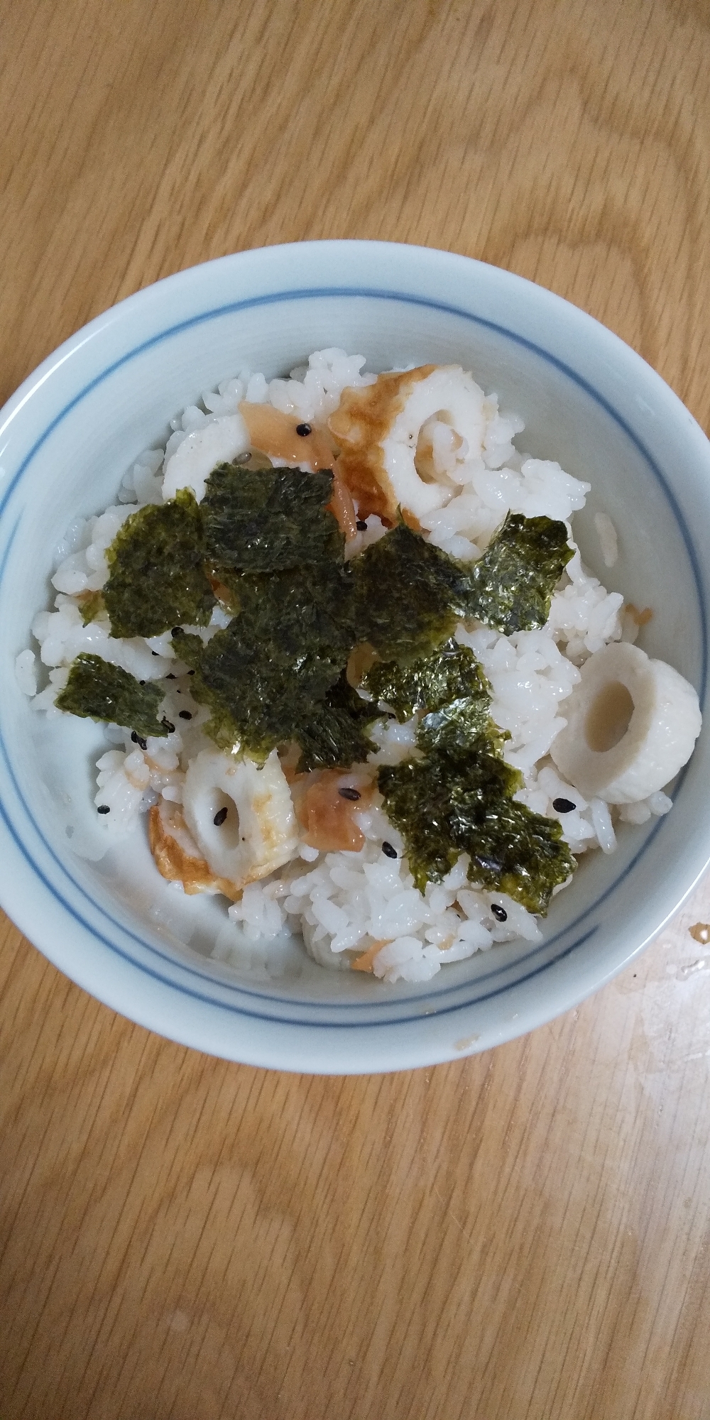 ちくわ梅干し混ぜご飯