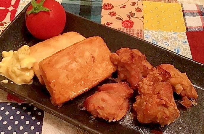 【レンジでノンフライ】お好み焼き粉で鶏のから揚げ