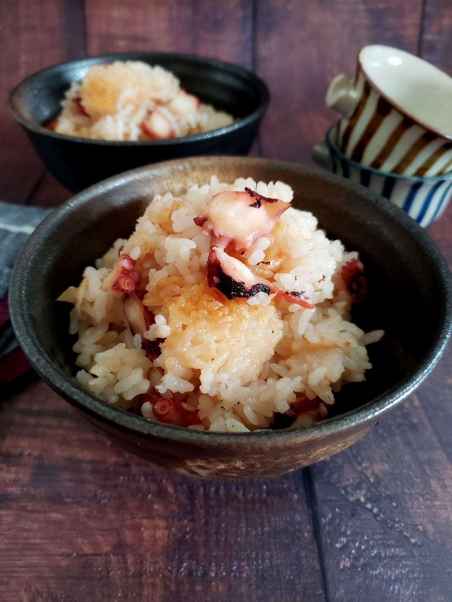 たこと生姜の炊き込みご飯
