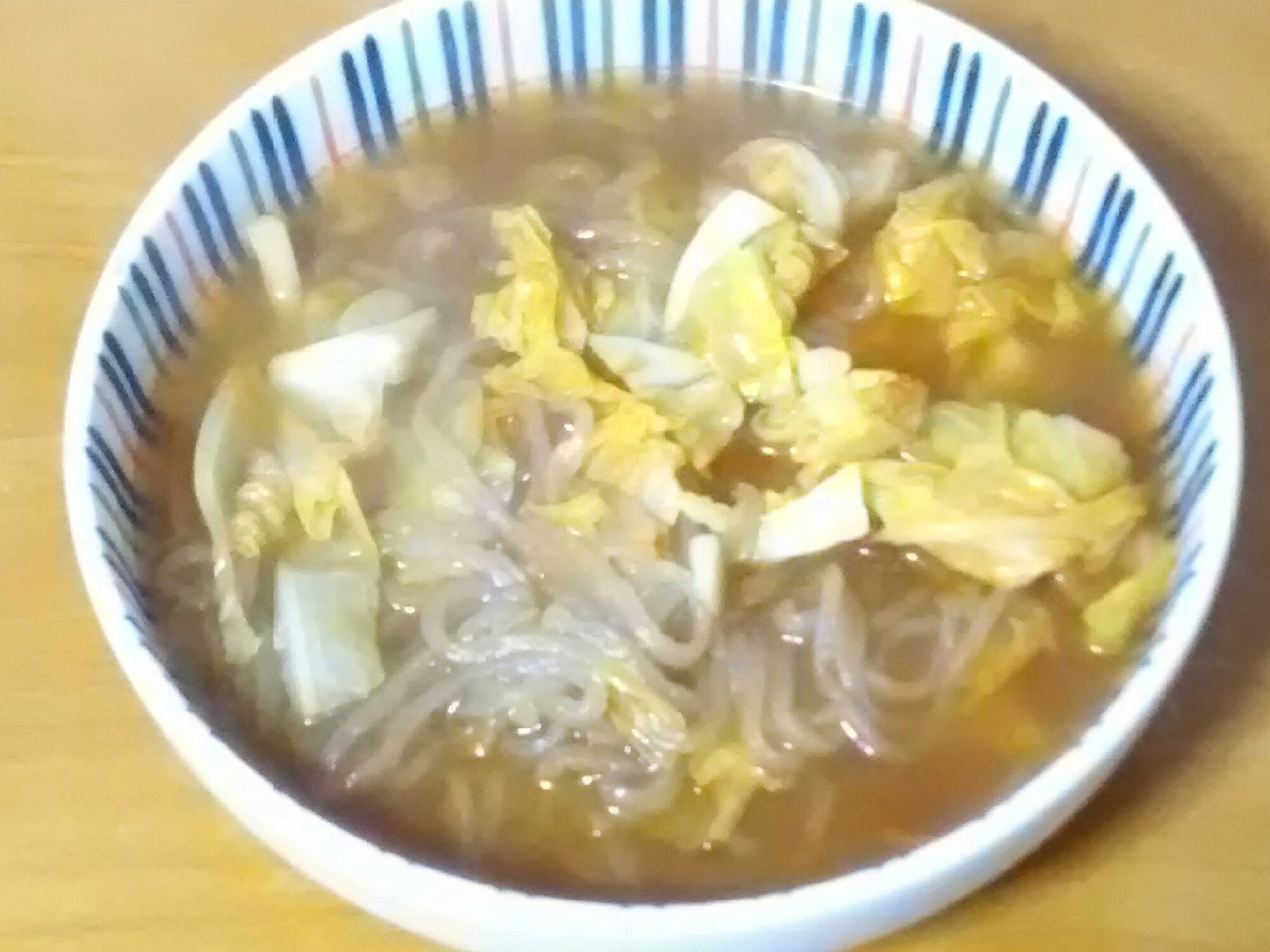 キャベツ温麺