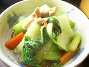 青梗菜の炒め物