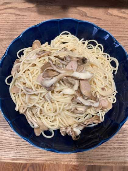 舞茸パスタ　まいたけベーコンパスタ