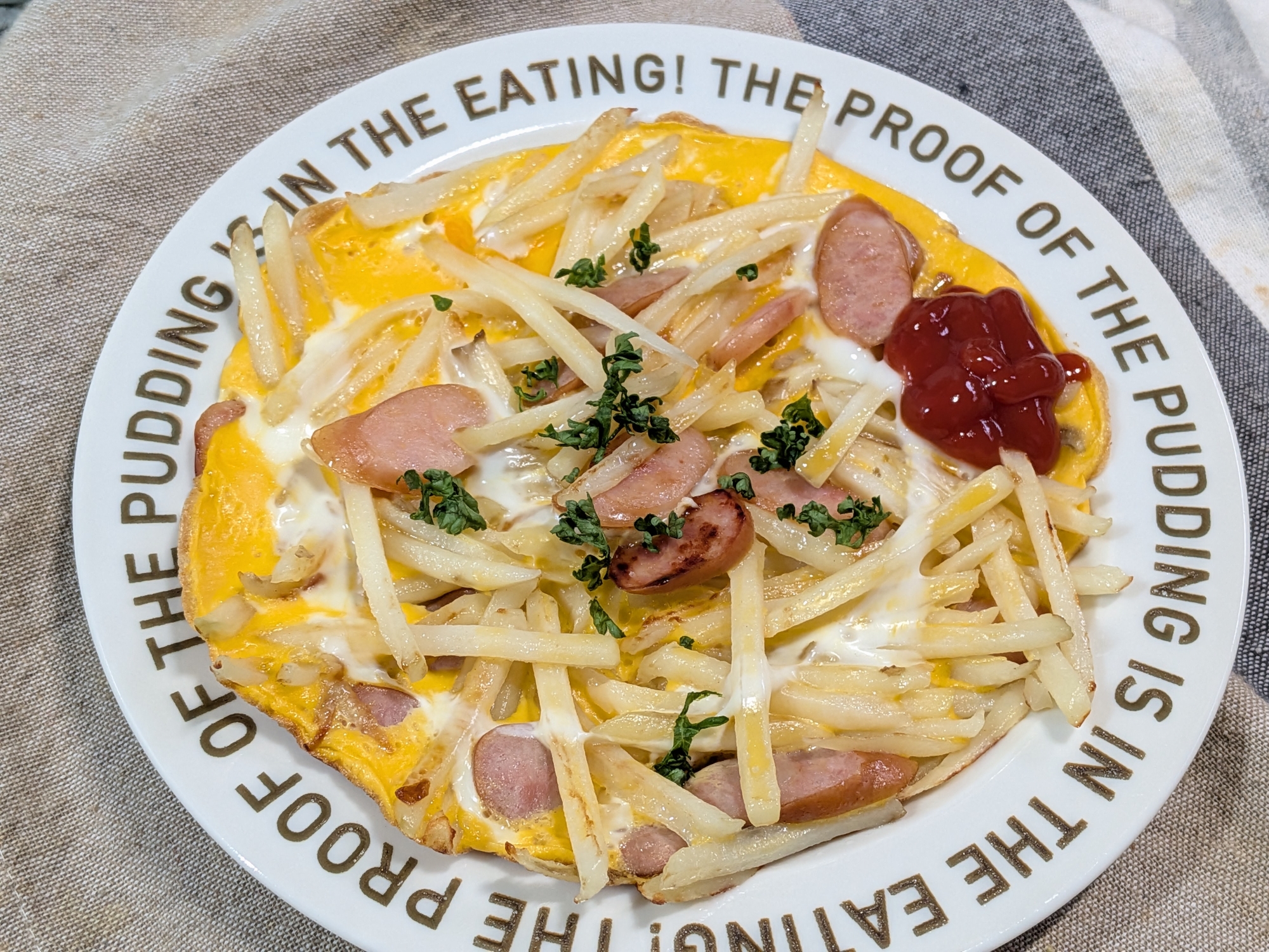 細切りじゃが芋のオムレツ風