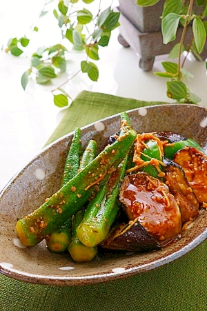 醤油麹を使って♪ご飯がすすむ夏野菜の和え物