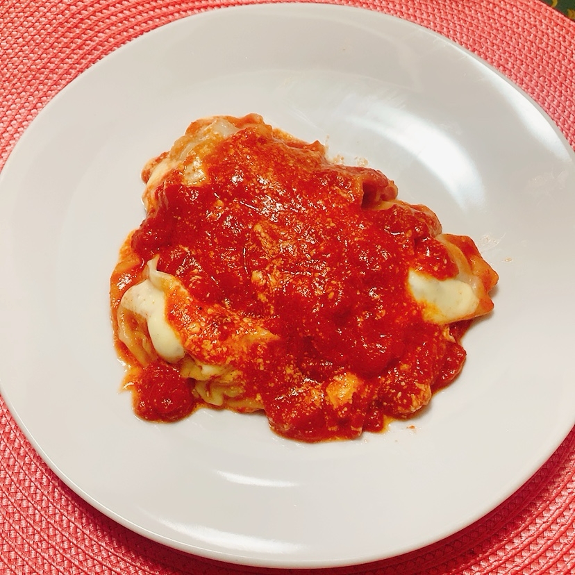 パーティー♪超簡単♪餃子でラザニア˖✧˖°