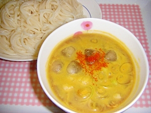 残ったカレーで！冷やしカレーつけ麺