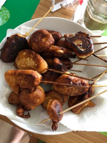 少し焦げてしまいましたが子供達が大喜びで食べました