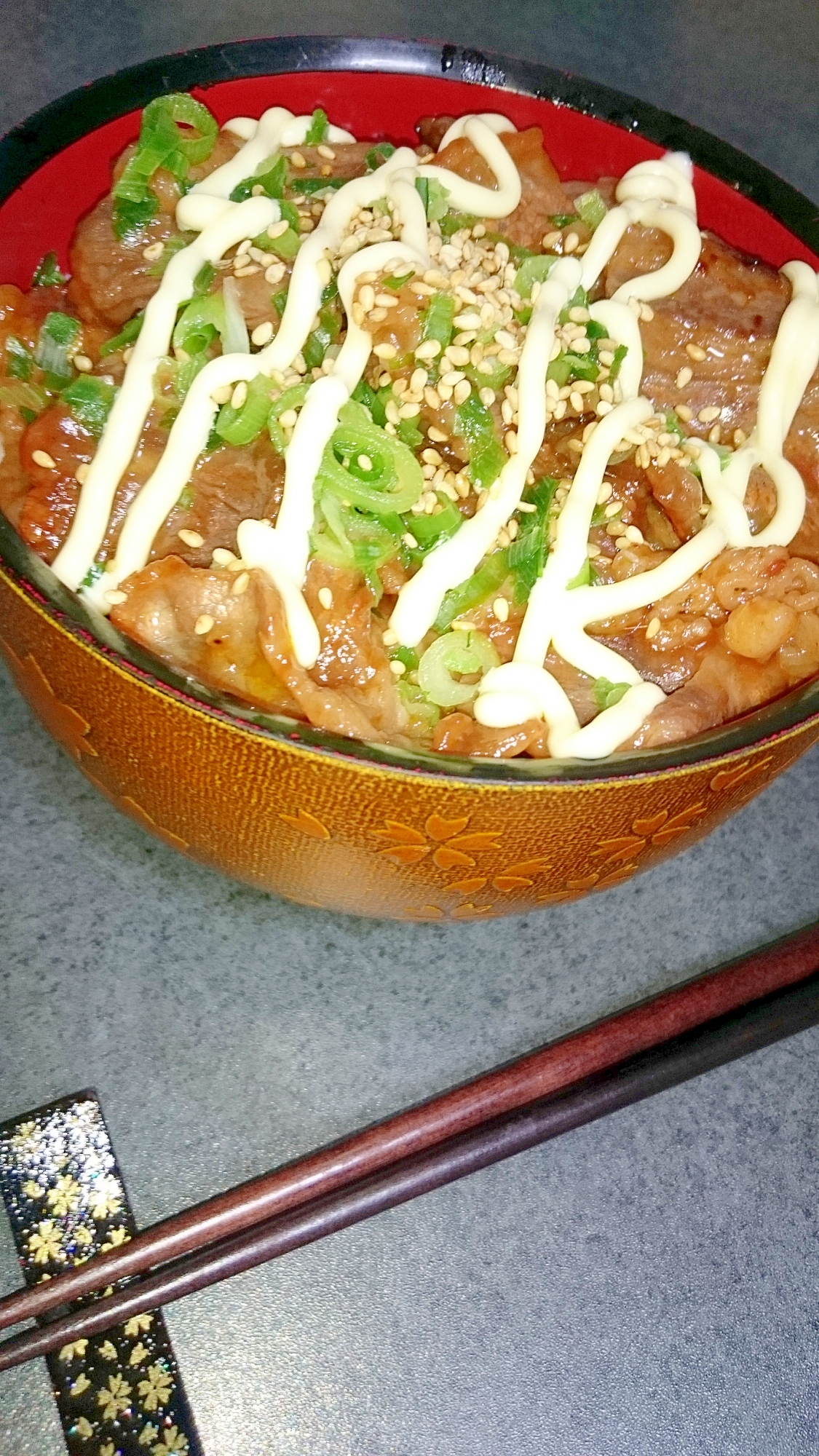 即席！お店風☆牛カルビ丼