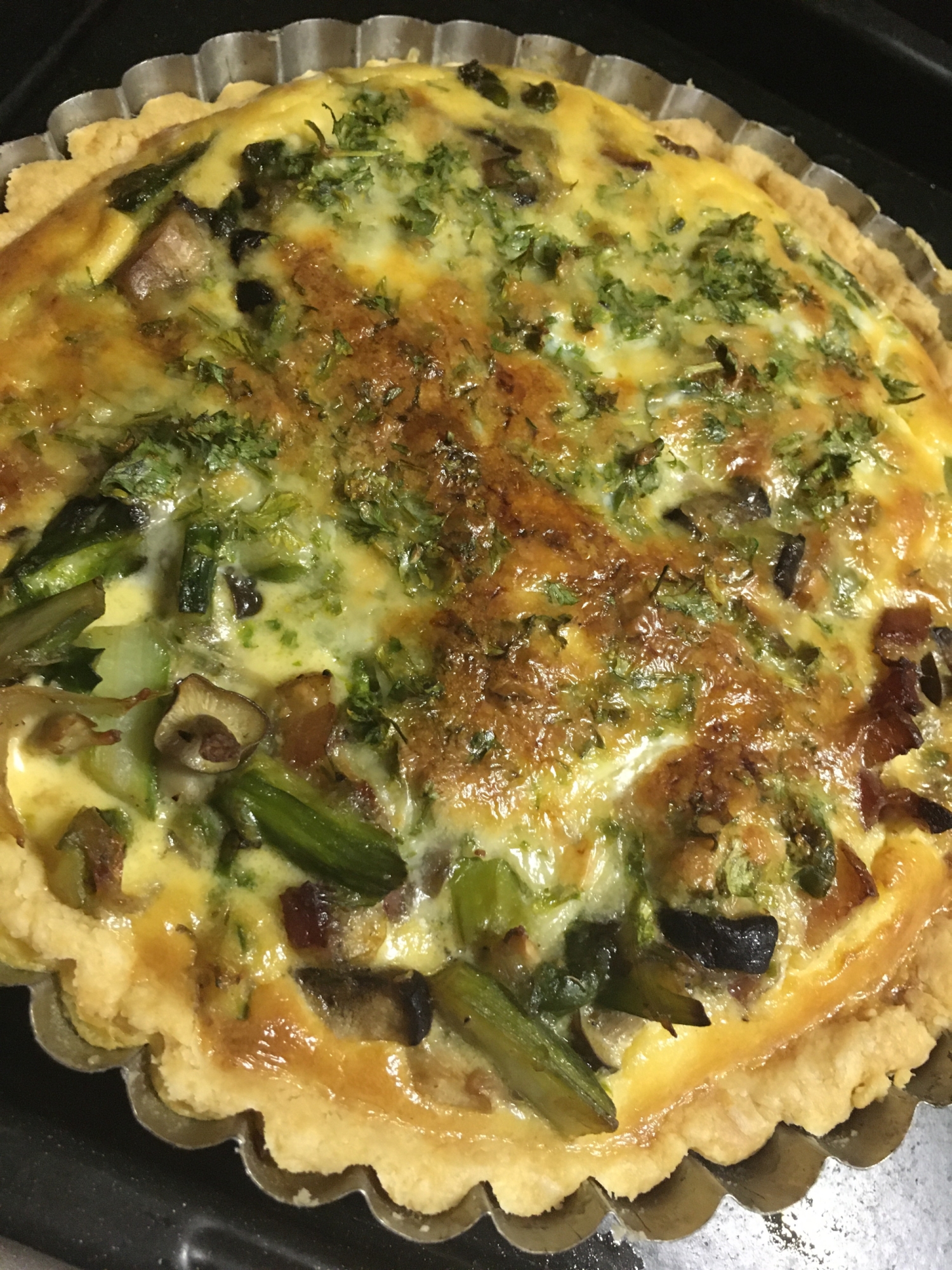 アスパラガスときのこのキッシュ レシピ 作り方 By 葉な 楽天レシピ