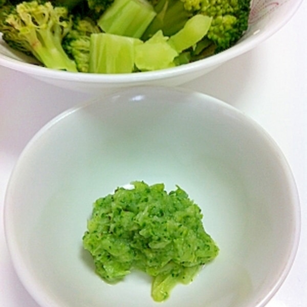 ブロッコリーペースト 離乳食 初期 中期 レシピ 作り方 By まつもろ5500 楽天レシピ ブロッコリーペースト 離乳食 初期 中期 レシピ 作り方 By まつもろ5500 楽天レシピ