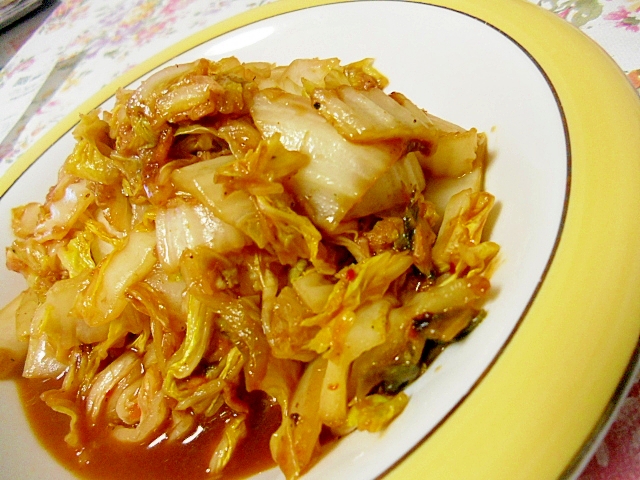 ツナと白菜のキムチ炒め 簡単うまい レシピ 作り方 By ミスチバス 楽天レシピ