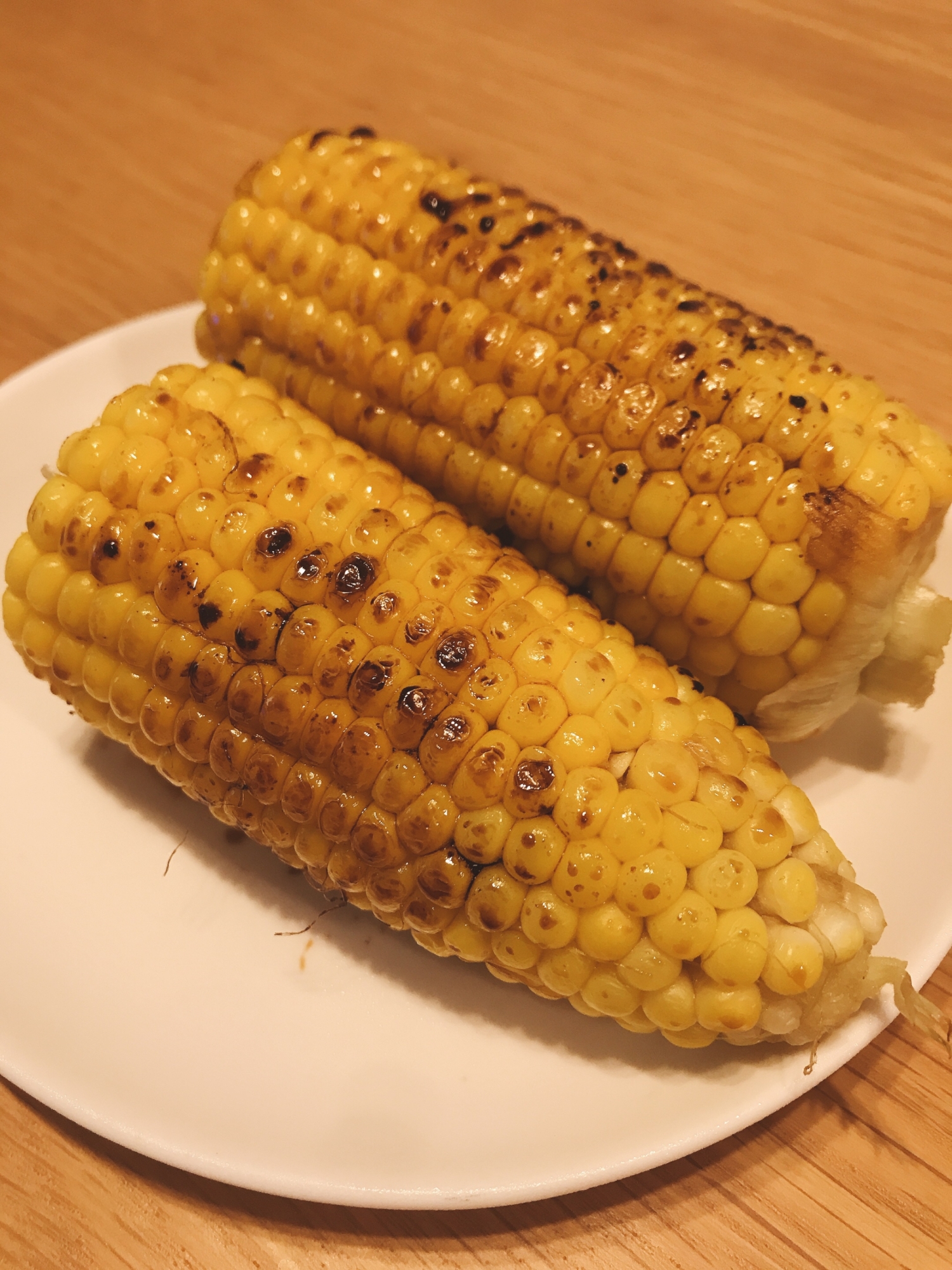 フライパンで焼きとうもろこし